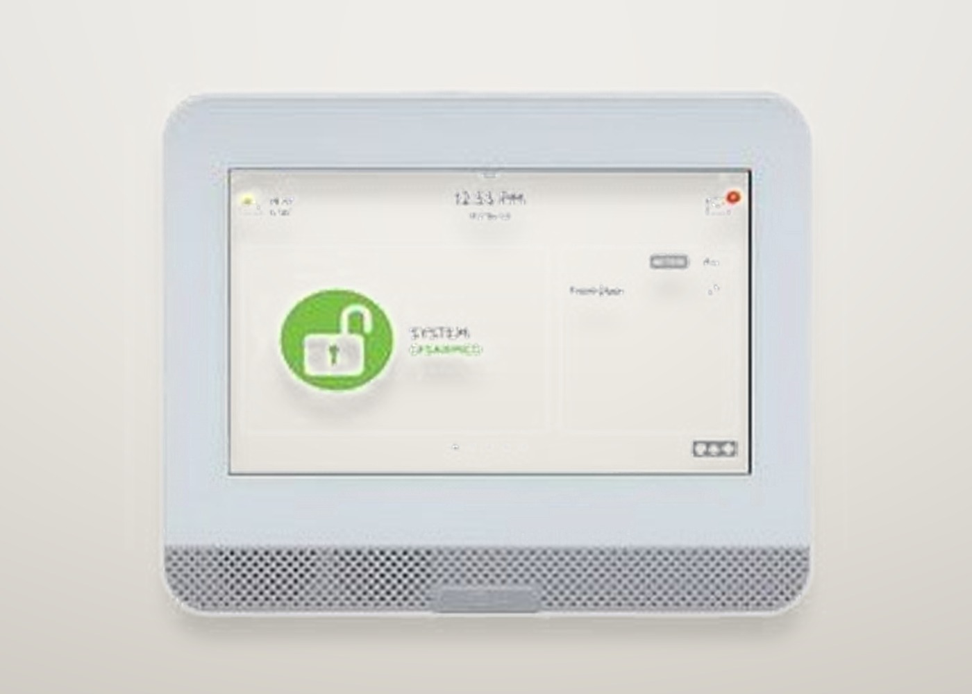 IQ4 Hub white wireless security panel