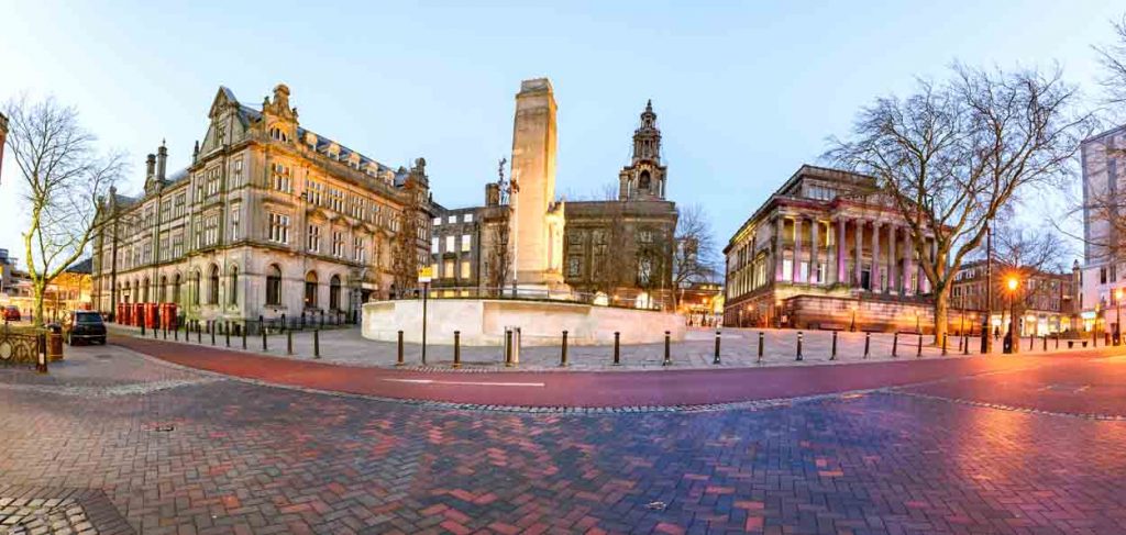 Famous landmarks of a Preston city in one frame